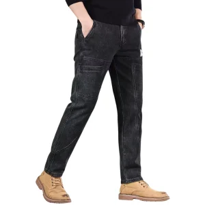 ZK Denim Black Six Pocket Jeans – Premium Slim Fit for Men