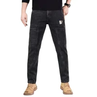 ZK Denim Black Six Pocket Jeans – Premium Slim Fit for Men