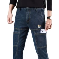 ZK Denim Six Pocket Blue Jeans – Premium Slim Fit for Men
