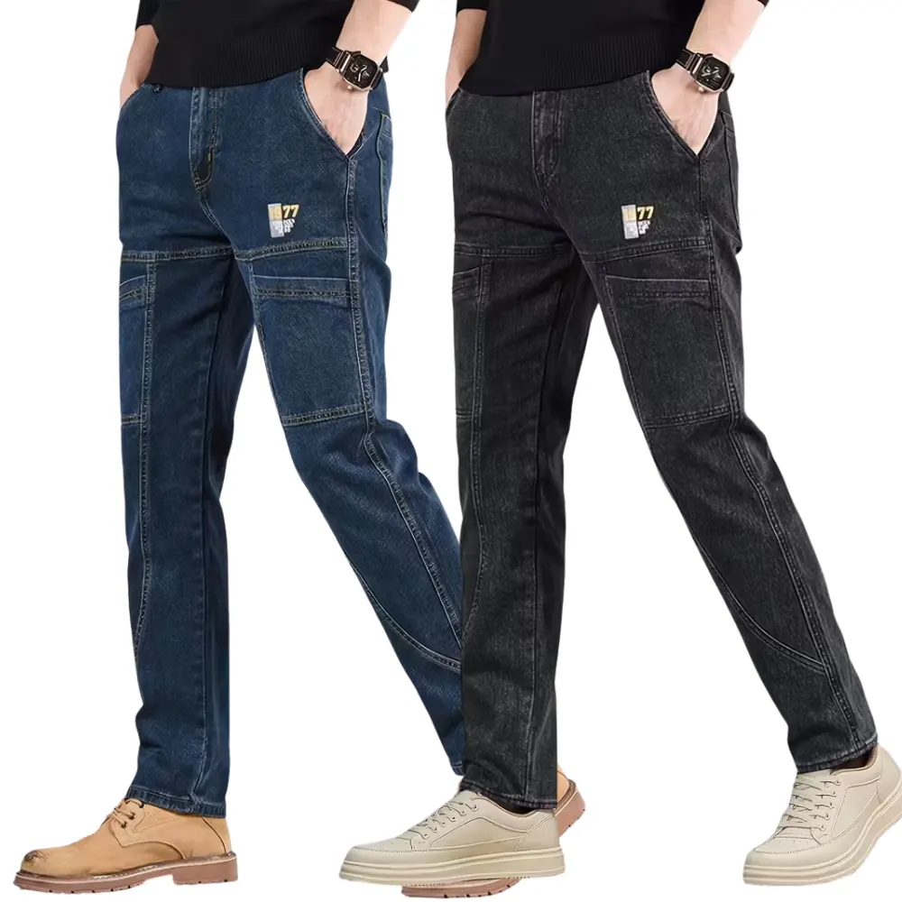 Blue and Black ২ পিস এর কম্বো ডেনিম প্যান্ট