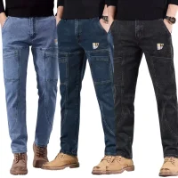 ZK Denim Premium Combo Pack (3PCS) – Light Blue, Blue & Black Six Pocket Jeans for Men