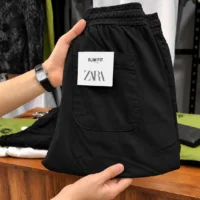 Black 01 Premium Remi Cotton Trouser – Black