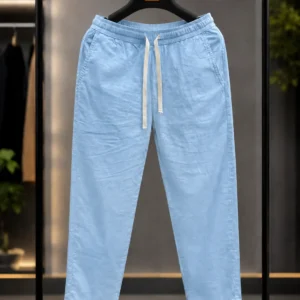 Premium Remi Cotton Trouser – Sky Blue